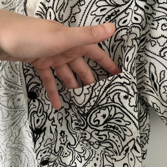 PRODUCE COMPANY | 100% Cotton button up shirt size Large - Picture 9 of 11